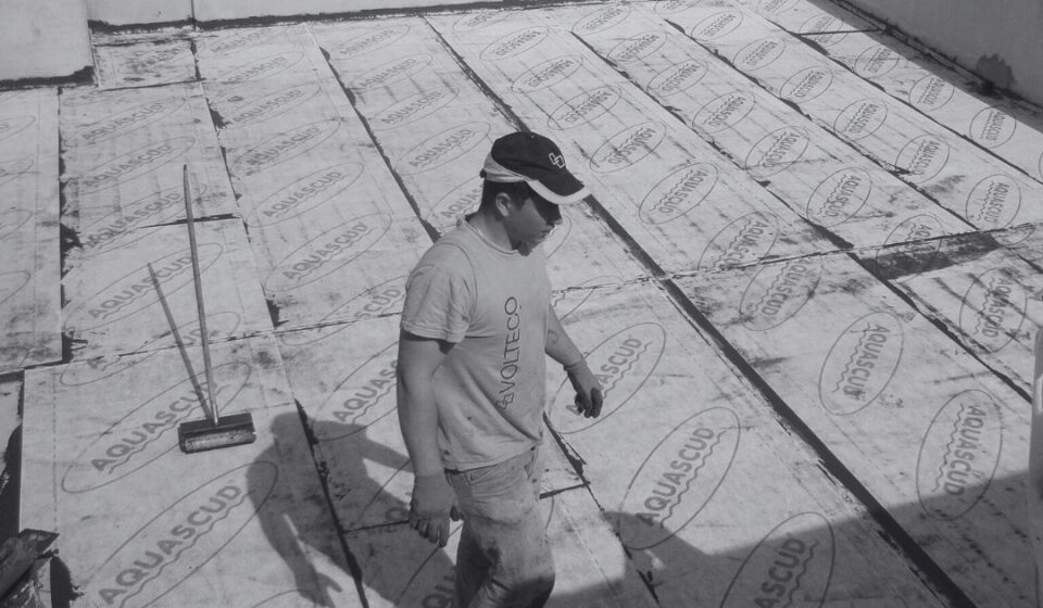 Hidroizolim tarrace me sistemin Aquascud nga Volteco.