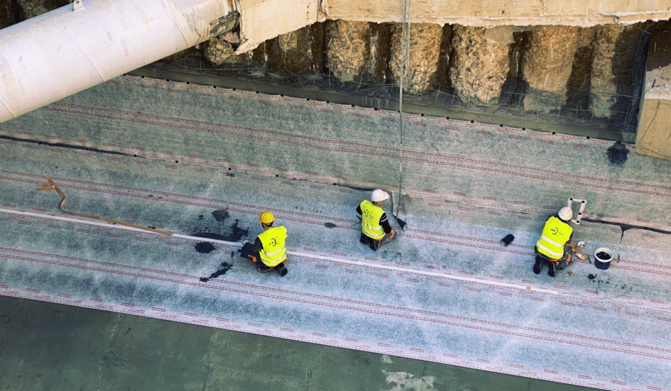 Hidroizolim themelesh dhe strukturash nëntokësore me produkte nga Volteco për Intercontinental Hotel Tiranë.